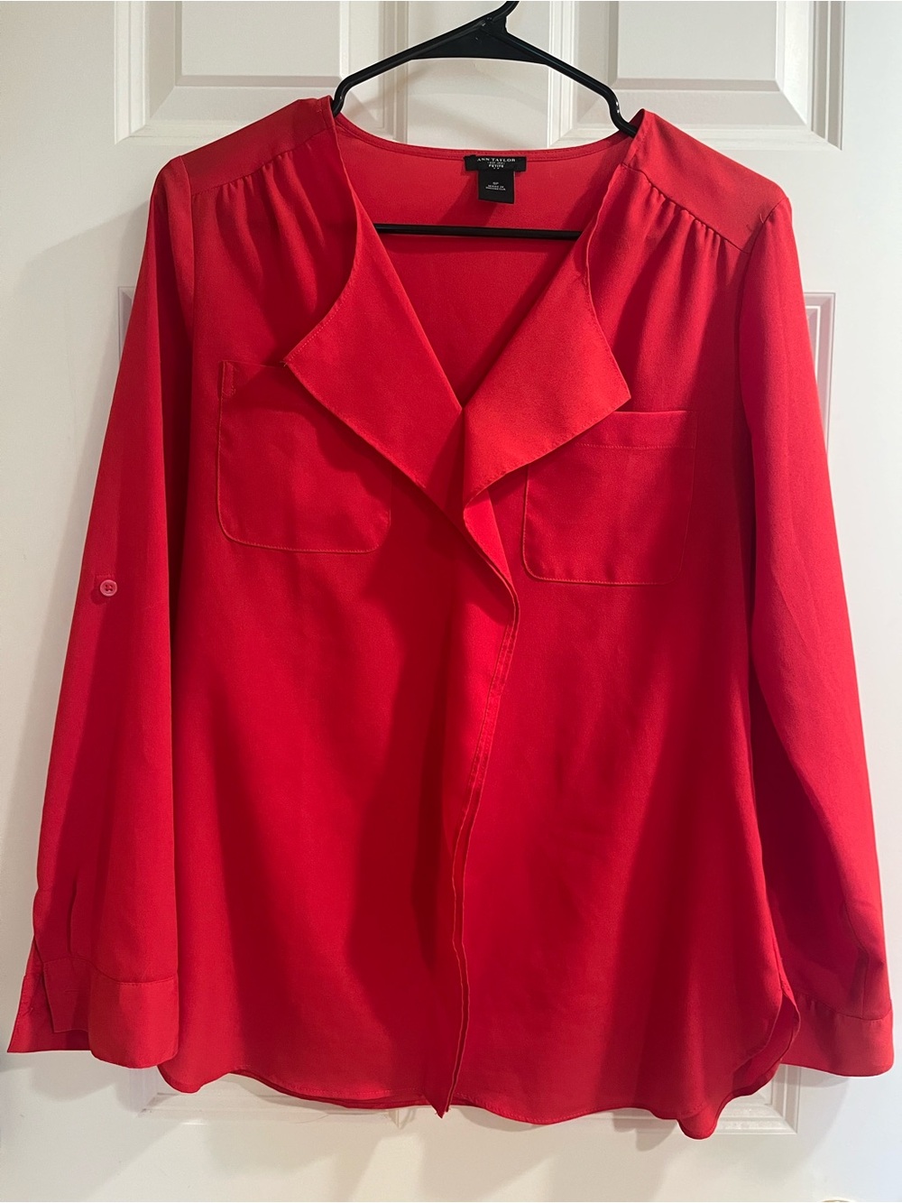 Ann Taylor Petite Red Blouse